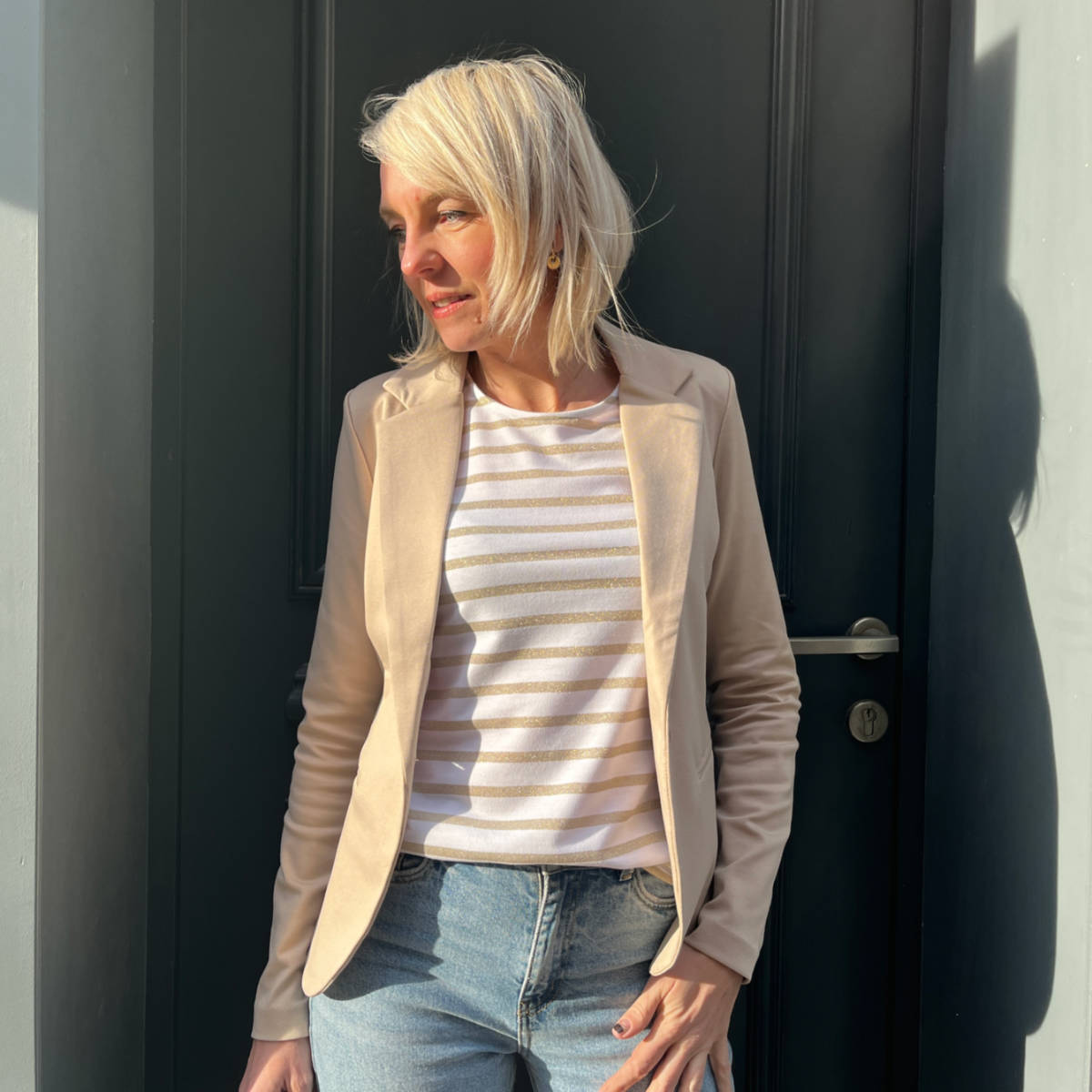 VESTE BLAZER BEIGE