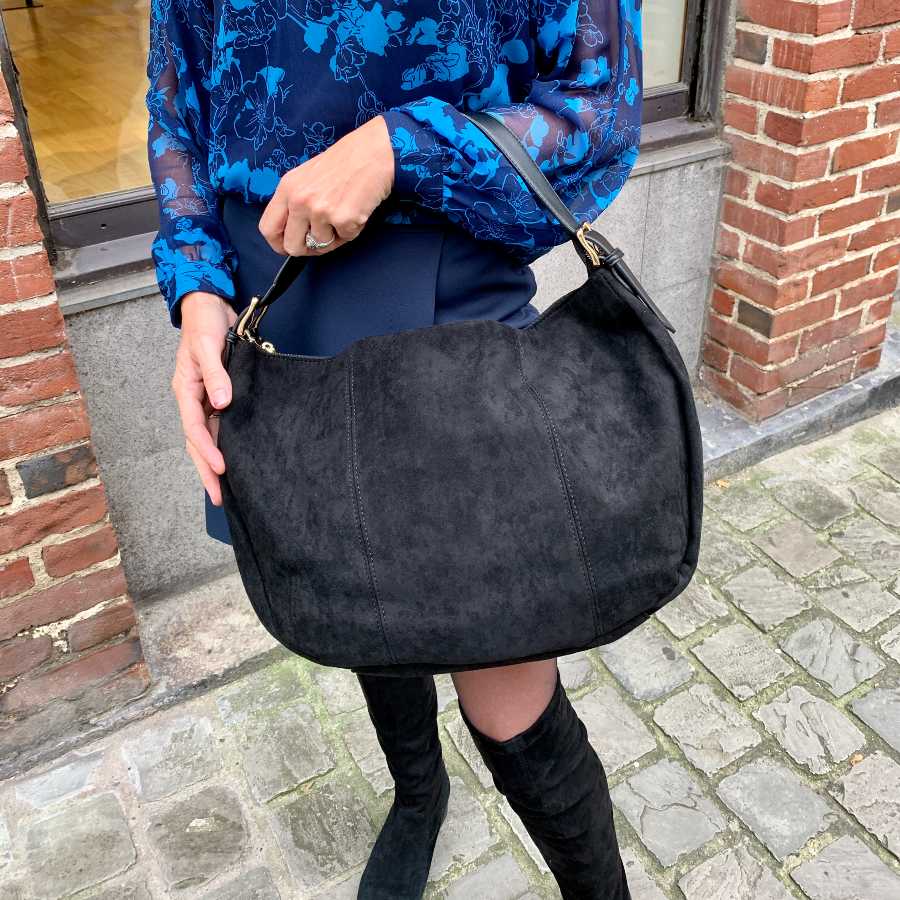 SAC SUEDINE NOIR