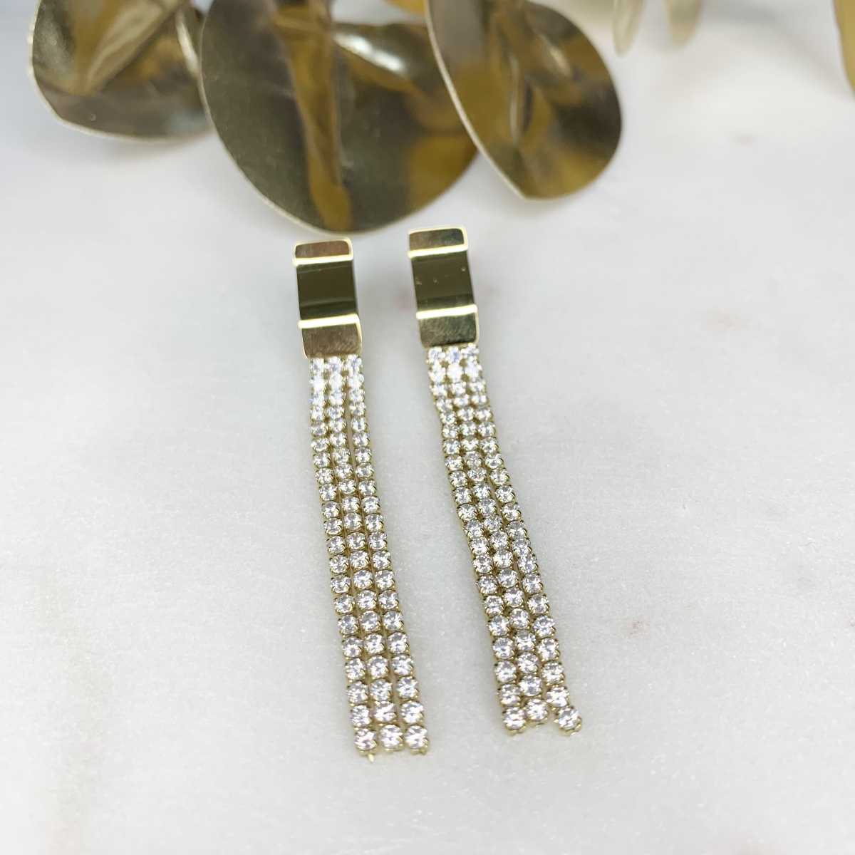 BOUCLES D OREILLES STRASS