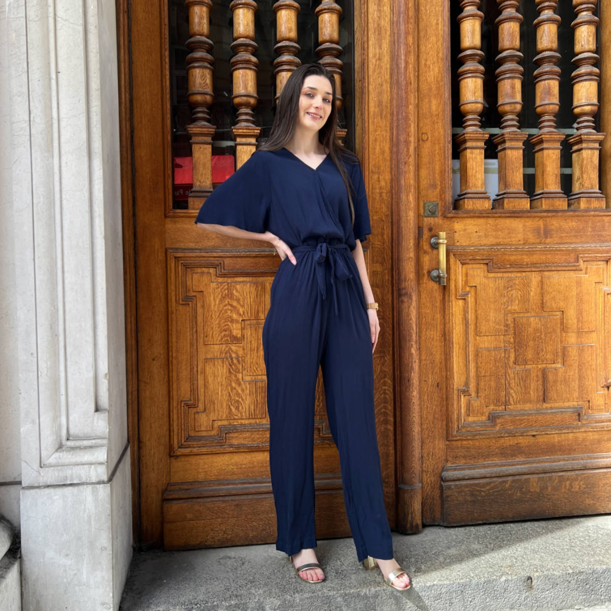 COMBIPANTALON BLEU MARINE