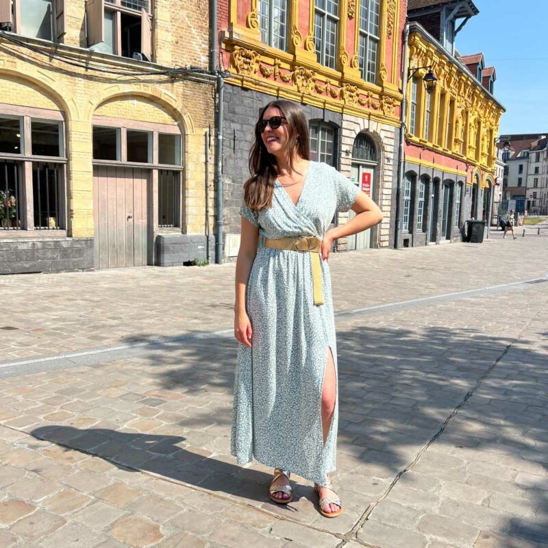 robe legere viscose fleuri