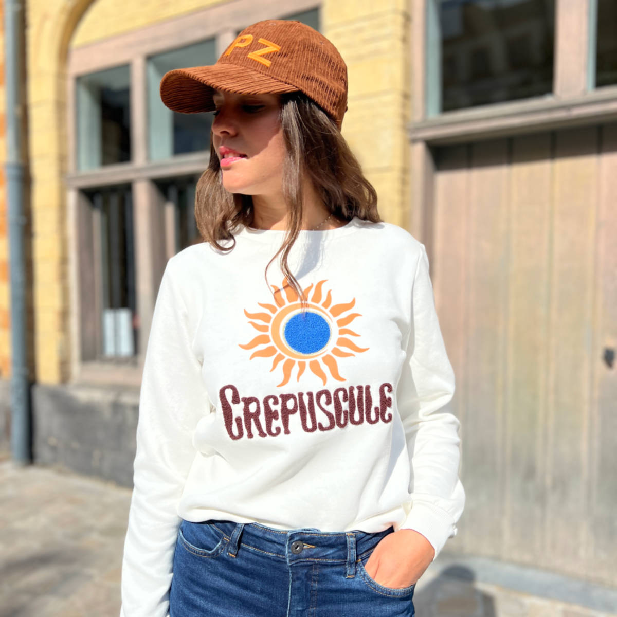 SWEAT TROPEZIENNES BLANC