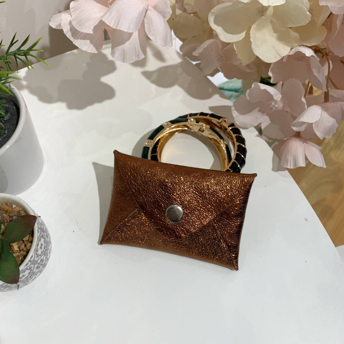 PORTE CARTE MARRON
