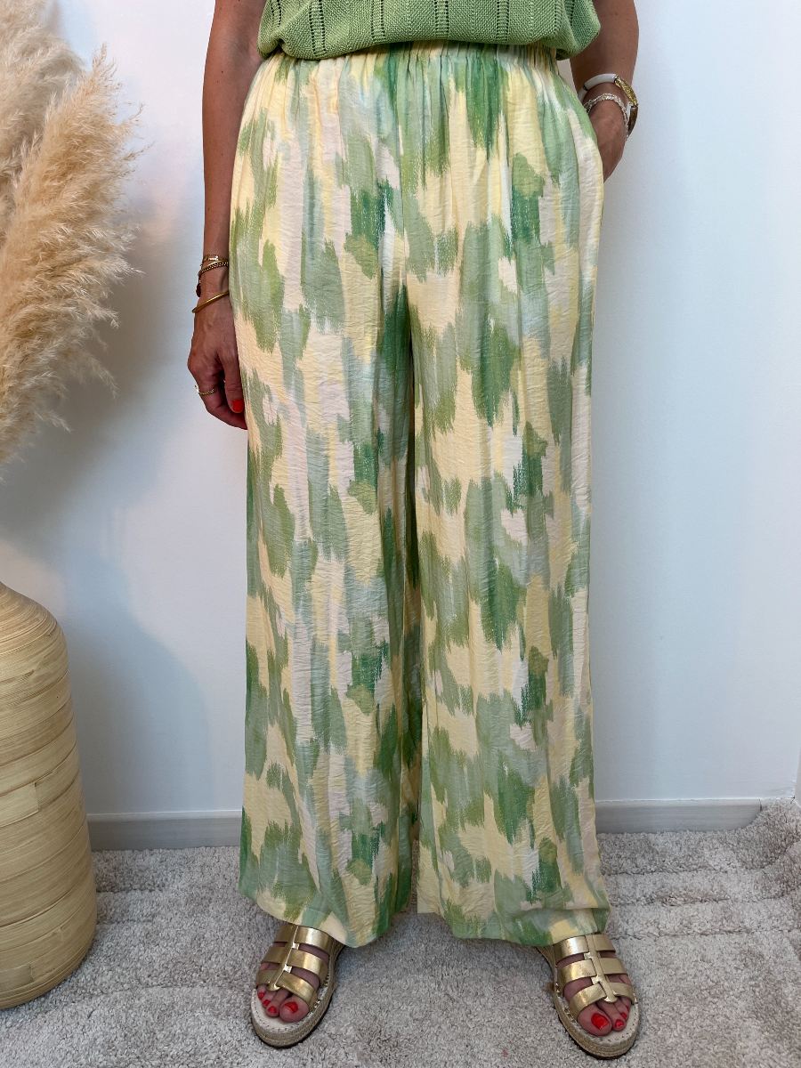 pantalon fluide vert 2