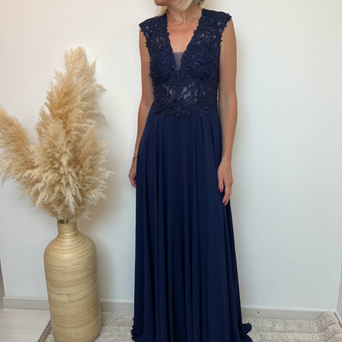 ROBE LAURENE BLEU MARINE