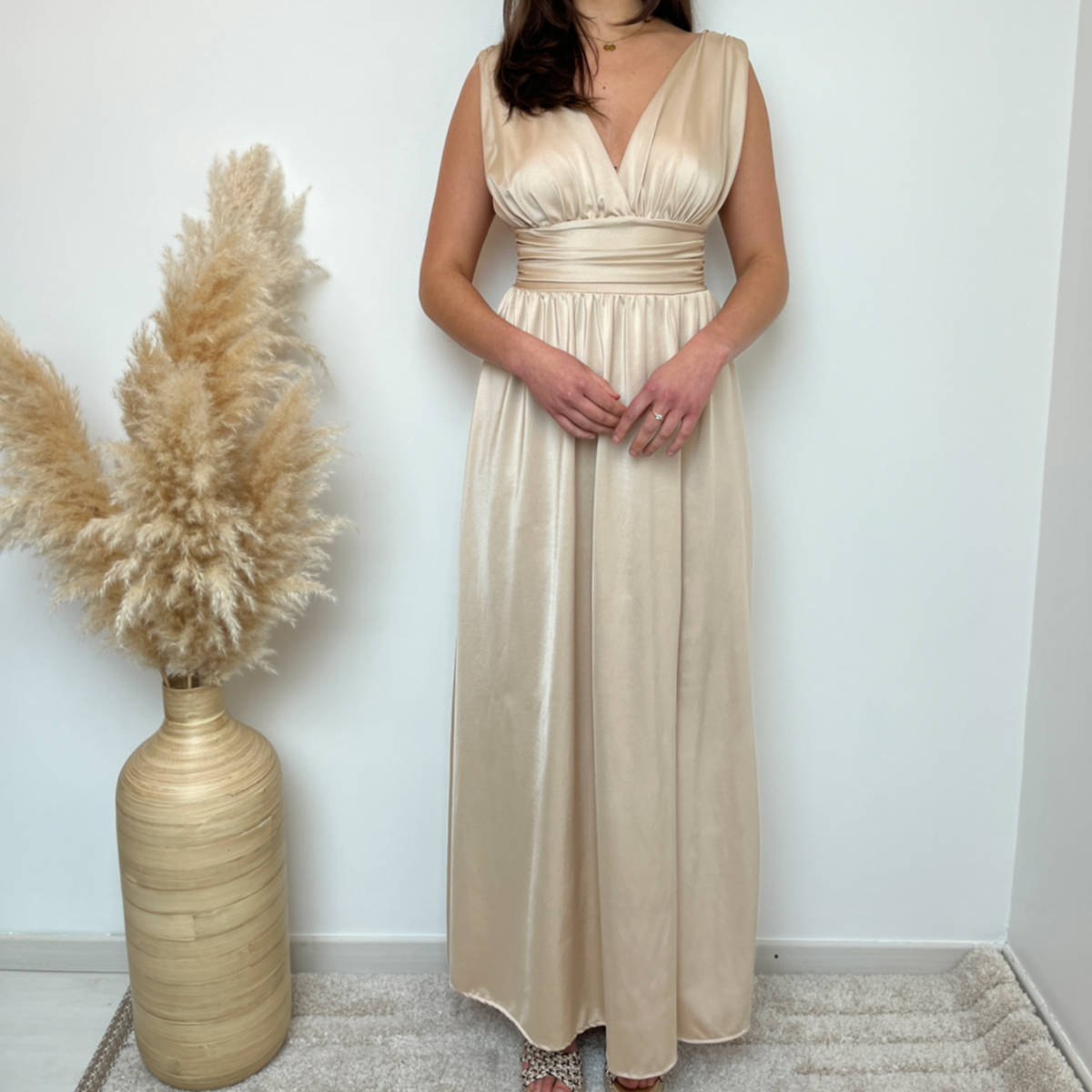 ROBE LONGUE BEIGE