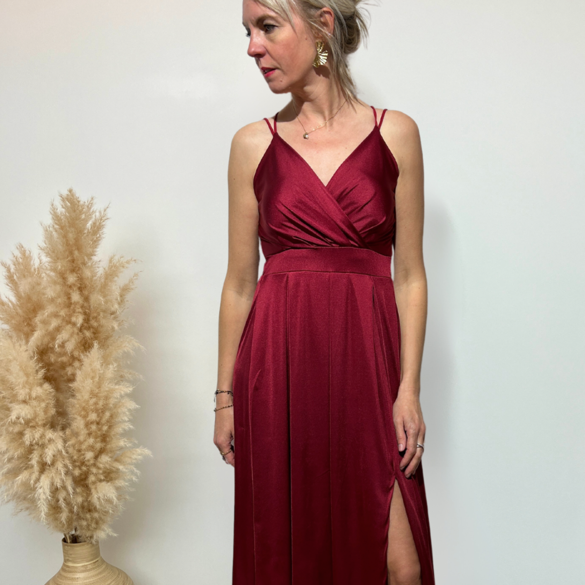 ROBE CELIA BORDEAUX