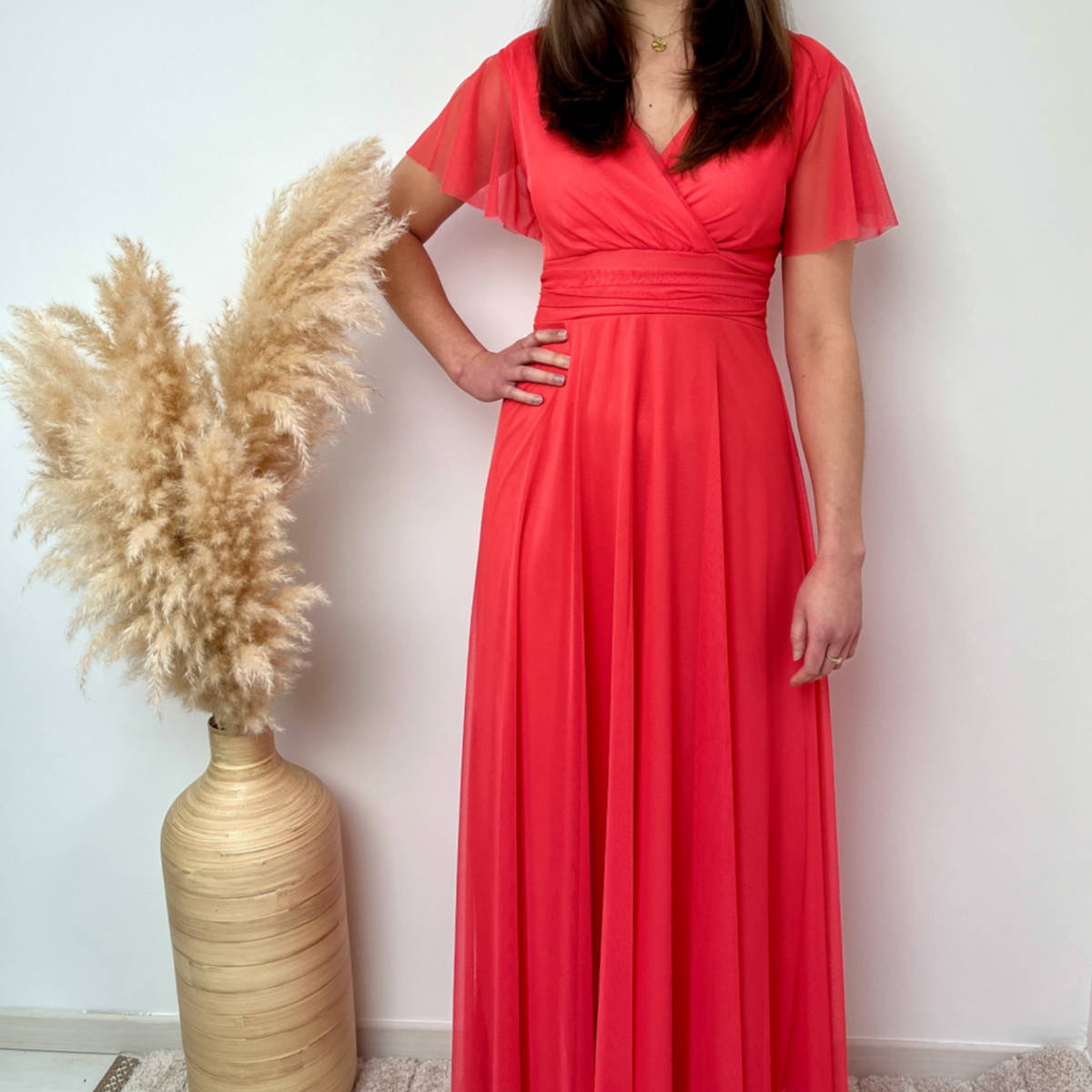 ROBE VOILA CORAIL