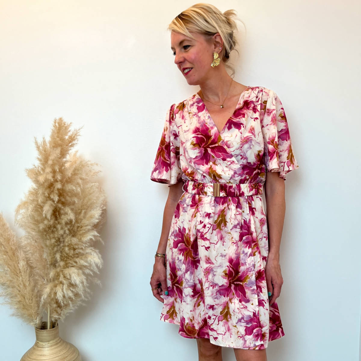 ROBE COURTE ROSE