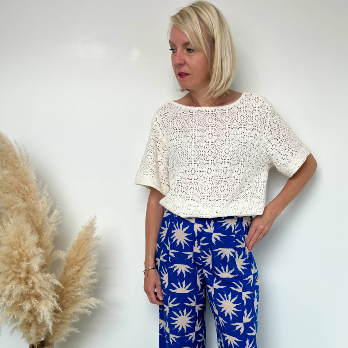 TEE SHIRT CROCHET ECRU