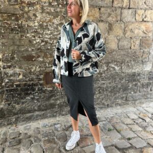 veste matelassée imprimée