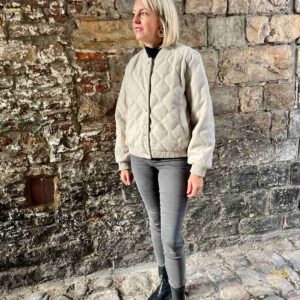 VESTE BOMBER MATELASSEE BEIGE