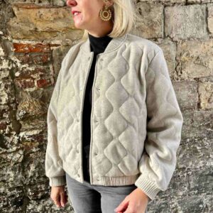 VESTE BOMBER MATELASSEE BEIGE