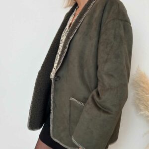 veste moumoute kaki