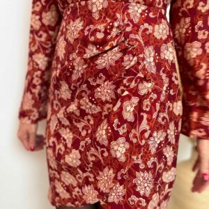 ROBE COURTE IMPRIMEE TERRA COTTA