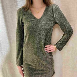 robe courte paillette