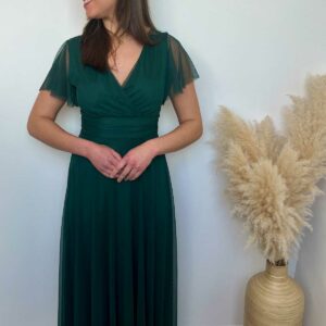 robe demoiselle d honneur vert sapin