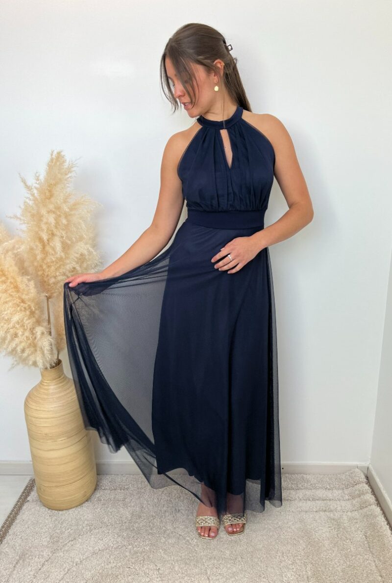 robe encolure américaine marine 2