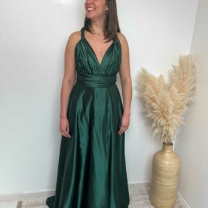 robe modulable ajustable vert sapin
