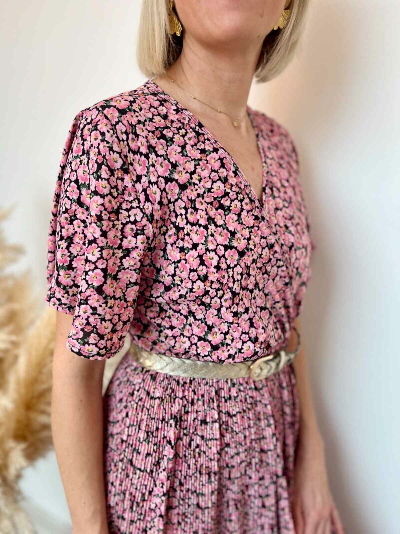 Robe longue plissee 2