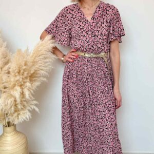 Robe longue plissee