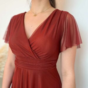Robe voile terra cotta 2