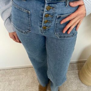 jean wide leg boutons 2