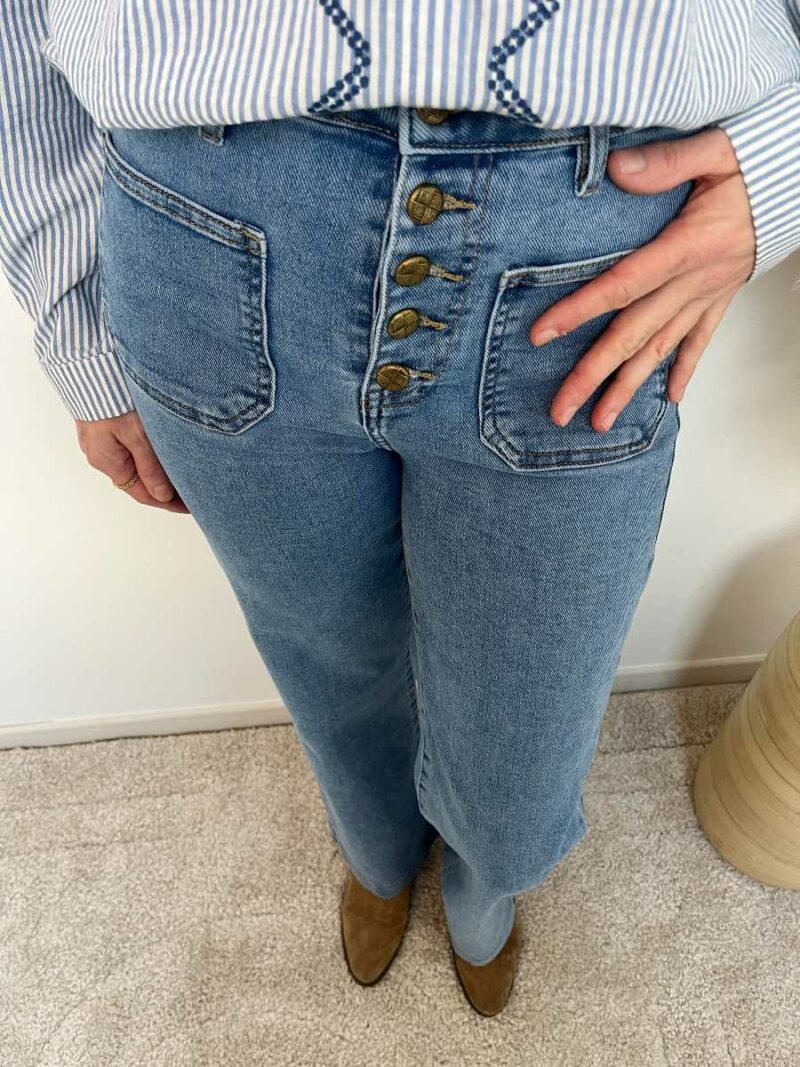 jean wide leg boutons 2