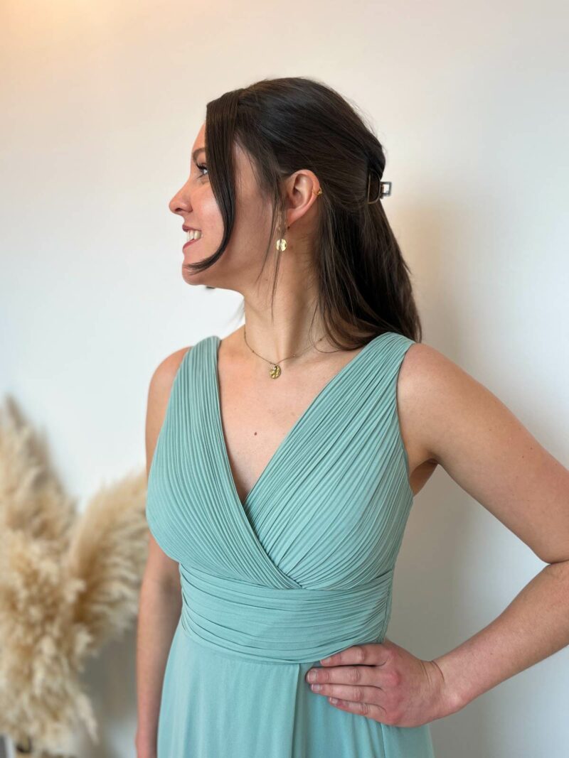 robe longue vert sauge 2