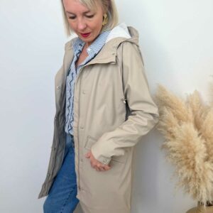 veste impermeable beige