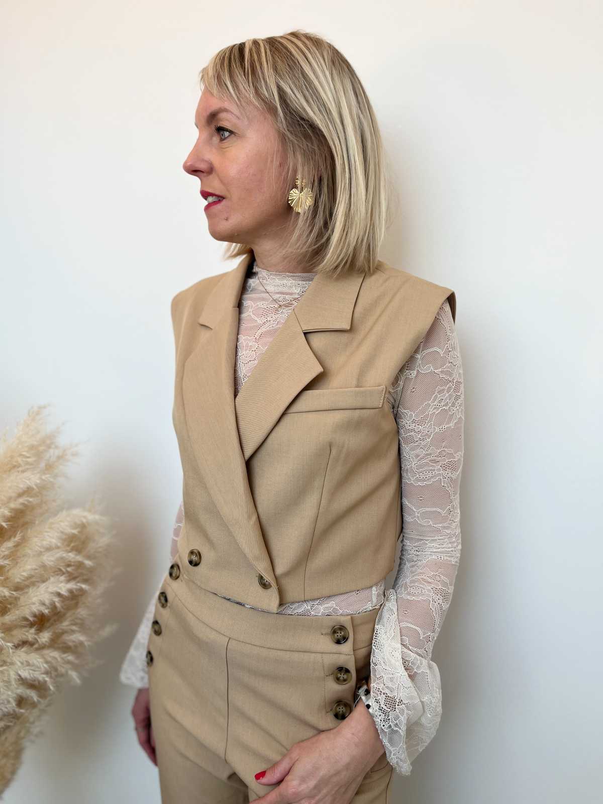BOLERO TAILLEUR CAMEL