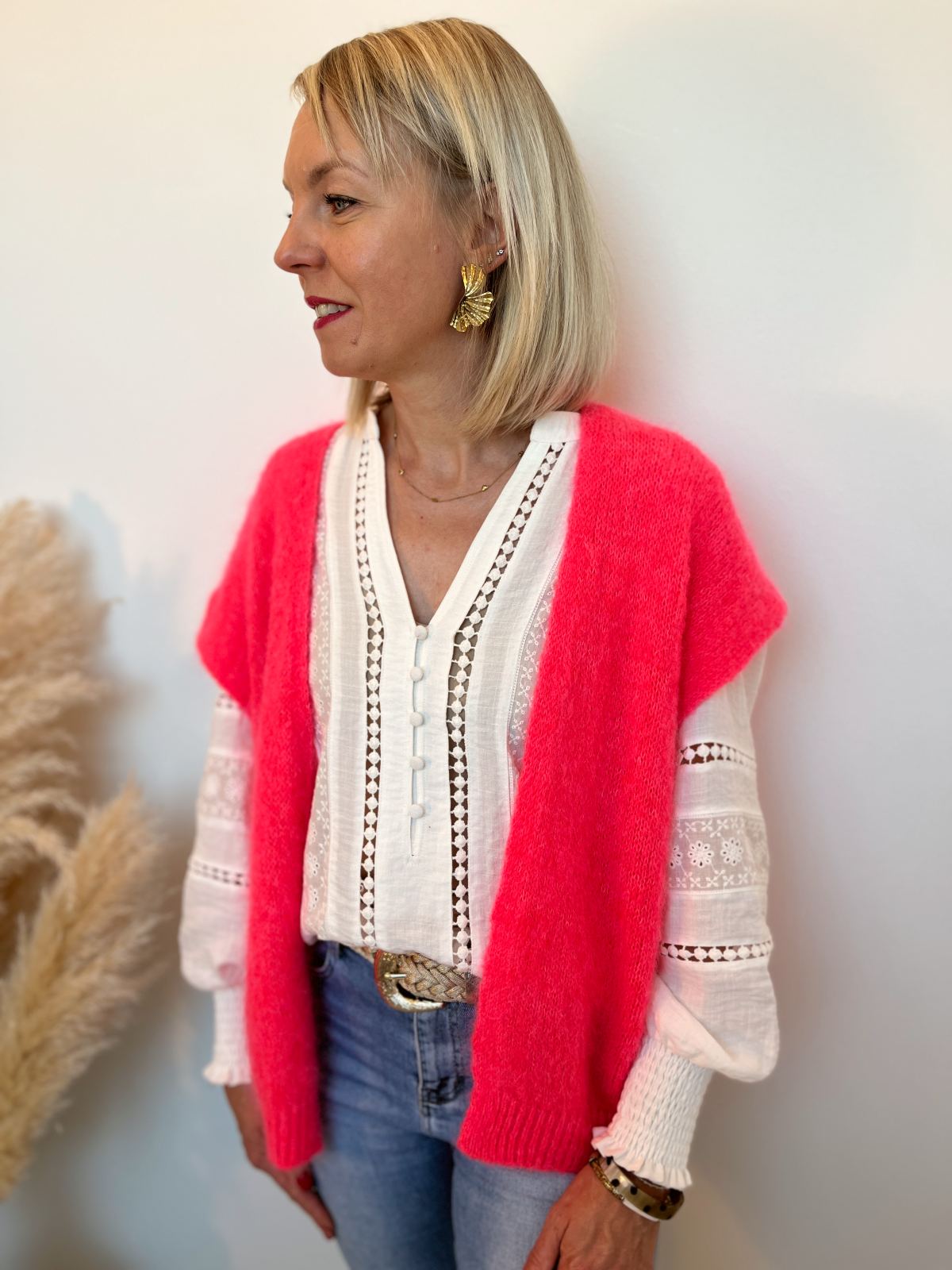 GILET SANS MANCHES ORANGE FLUO