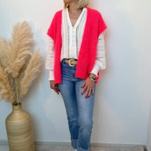 Gilet sans manches fluo