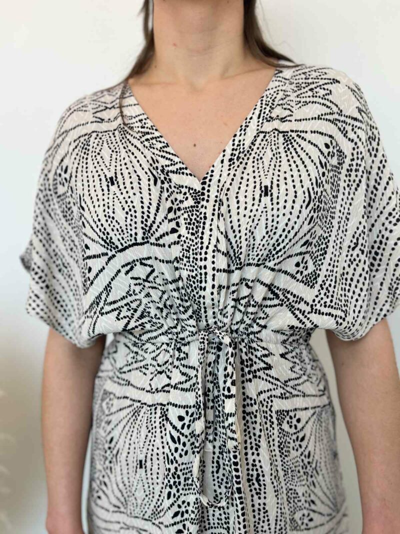 Robe longue col V 3