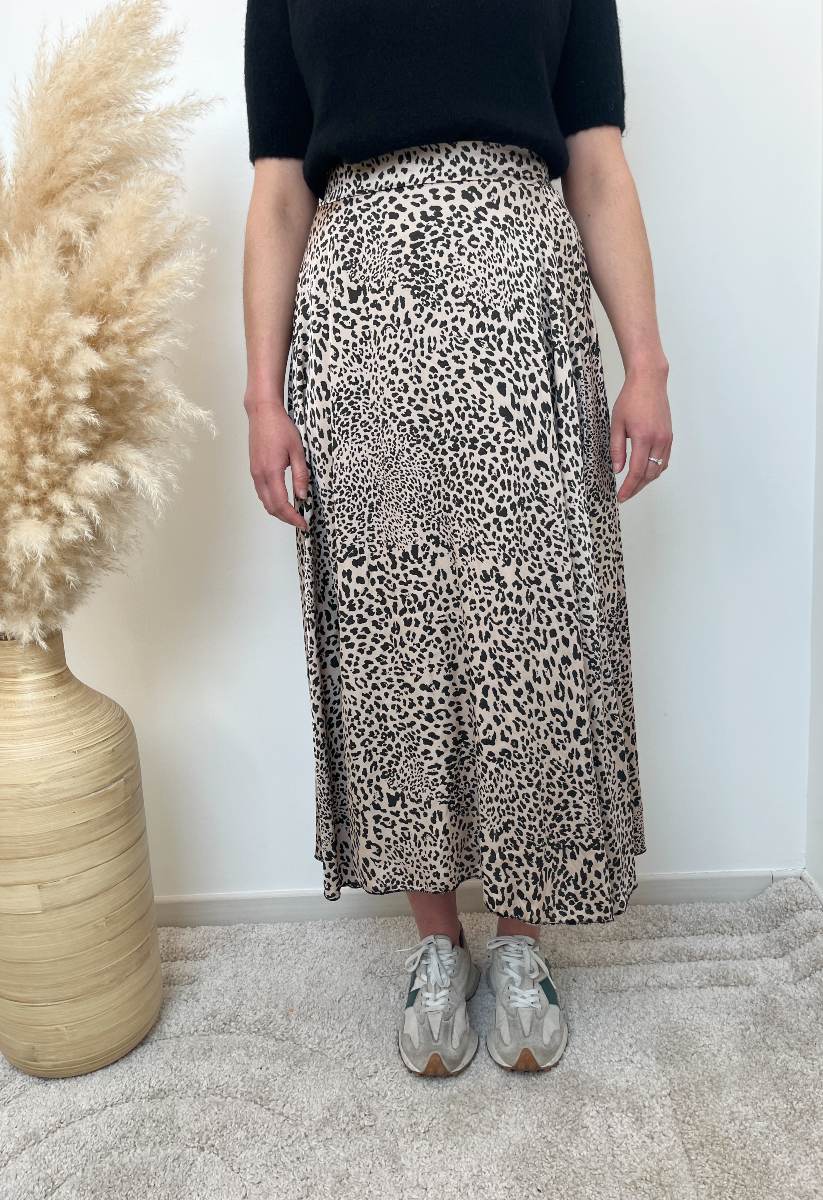 JUPE LONGUE LEOPARD