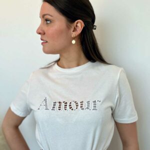 tee shirt amour blanc