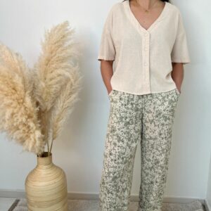 Blouse lin beige