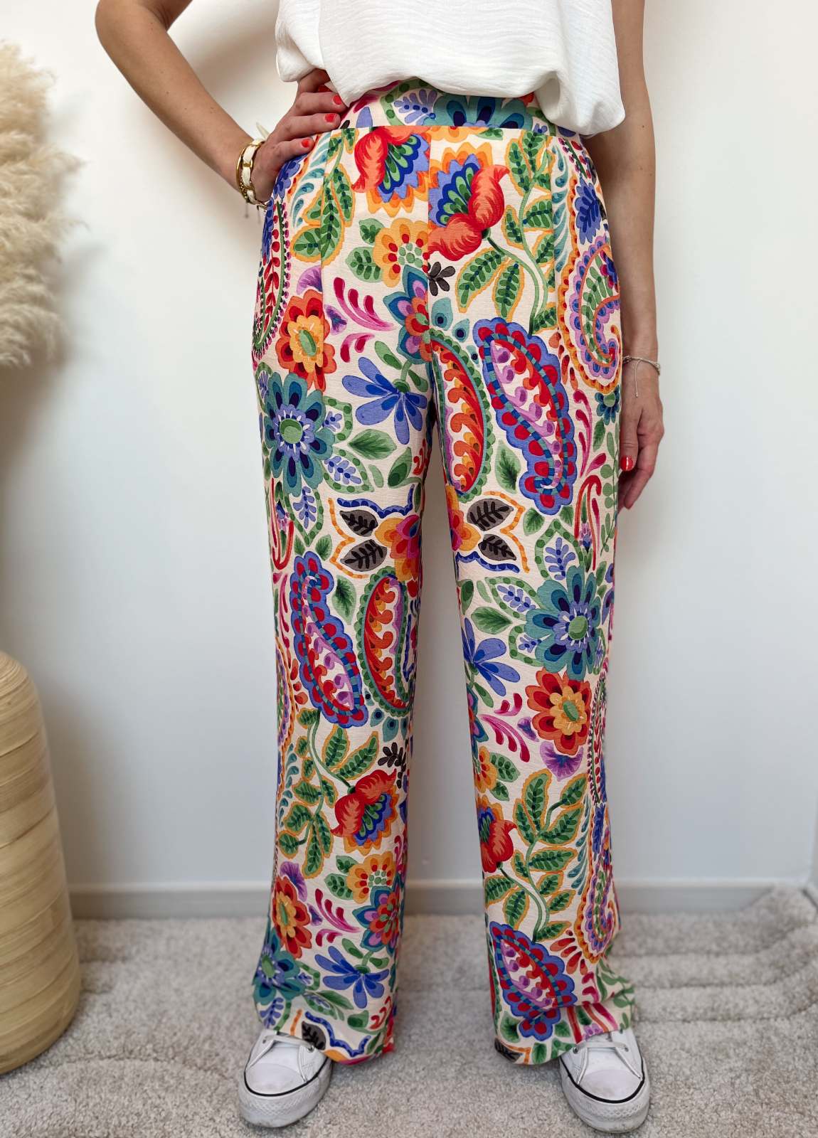 PANTALON FLUIDE IMPRIME FLORAL