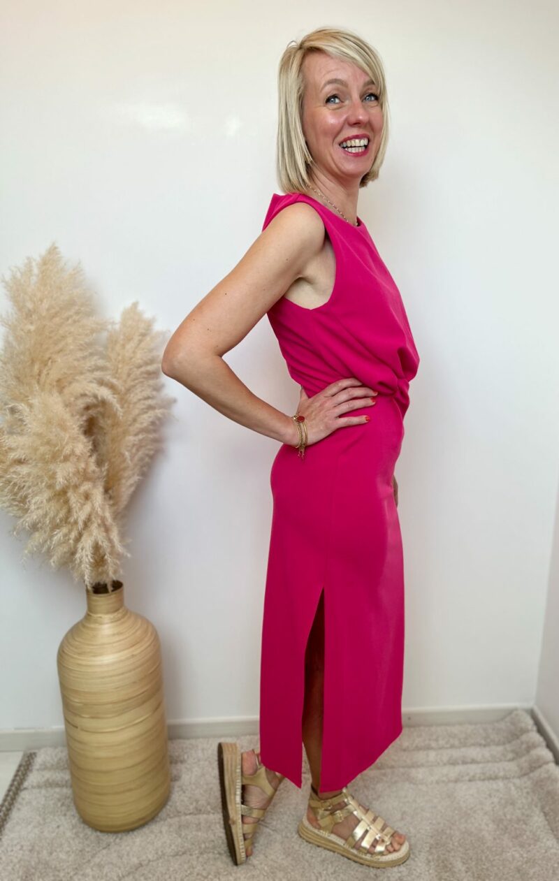 Robe longue rose fushia 5