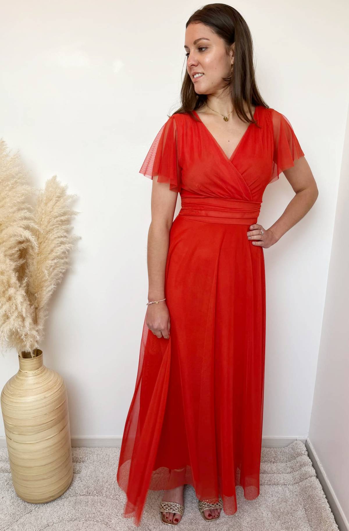 ROBE VOILE ORANGE