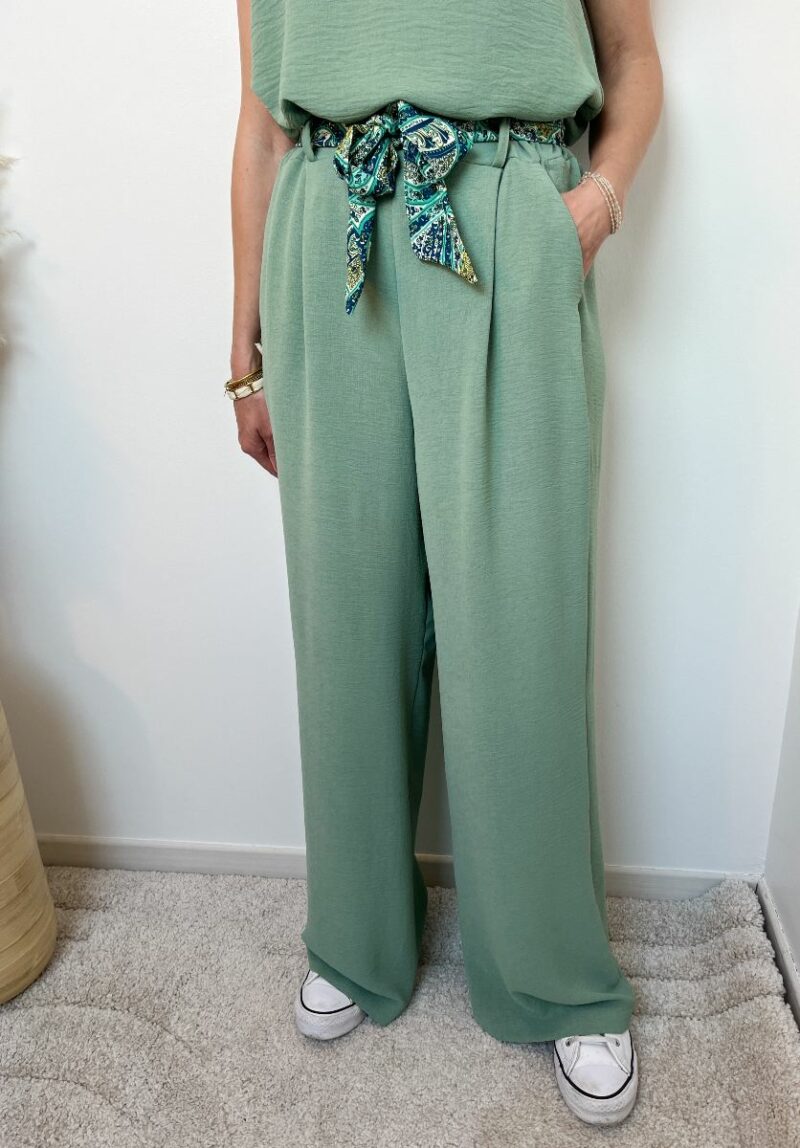 pantalon fluide vert d eau 2