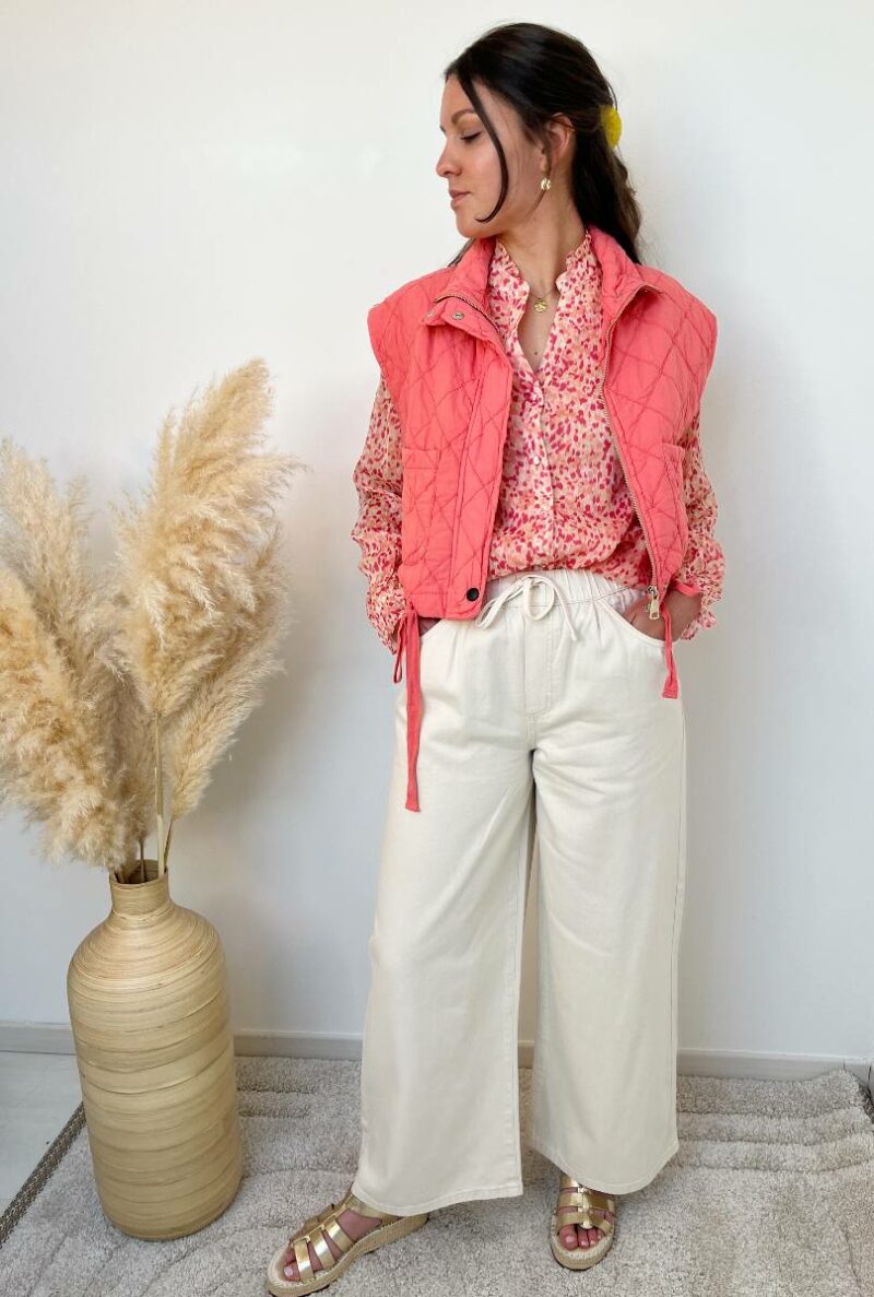 pantalon large ecru 3