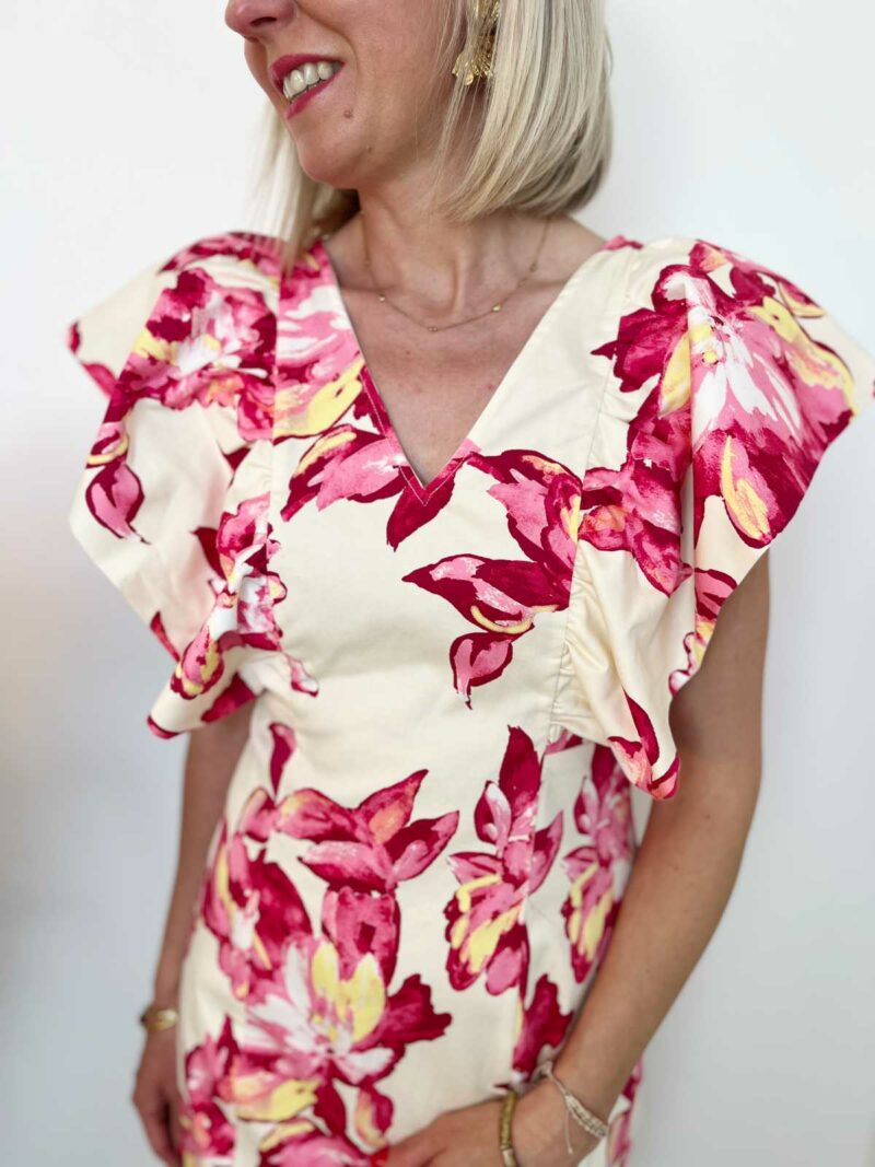 robe courte fleurie 3