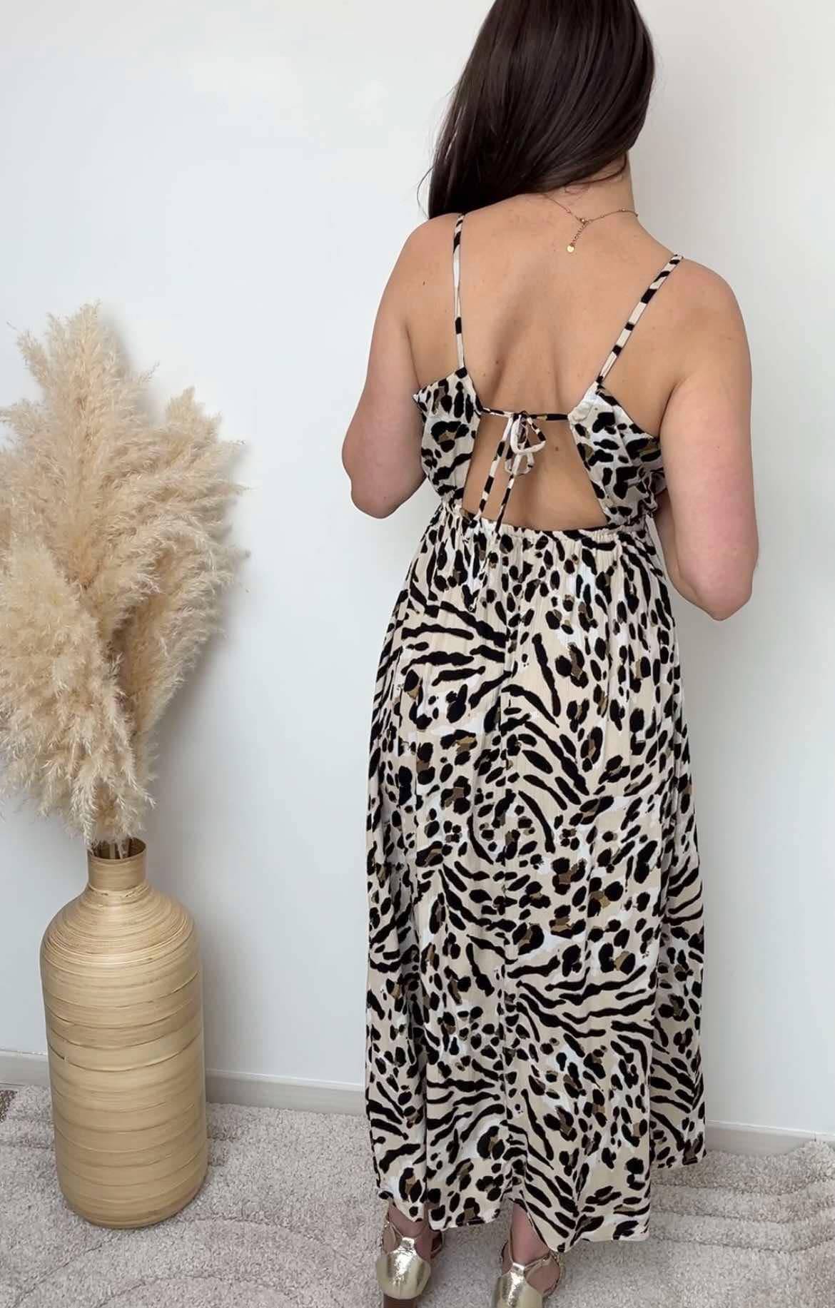 Robe longue léopard 3
