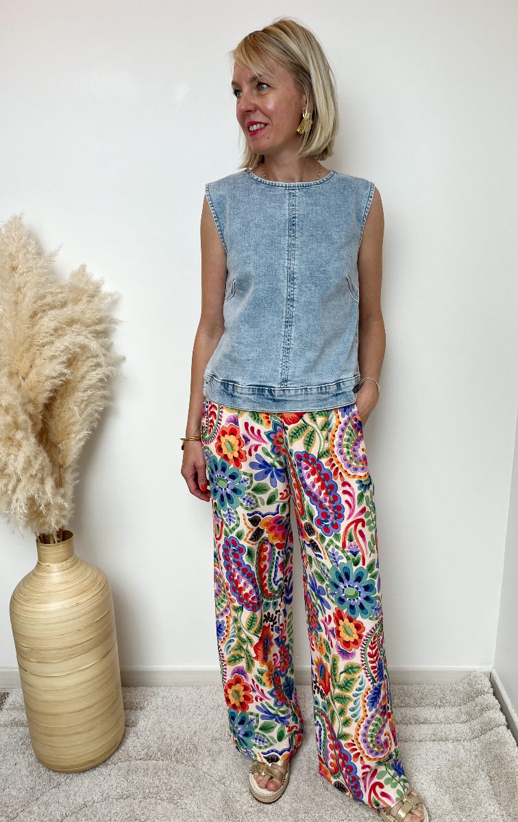 Top sans manches en jean 3
