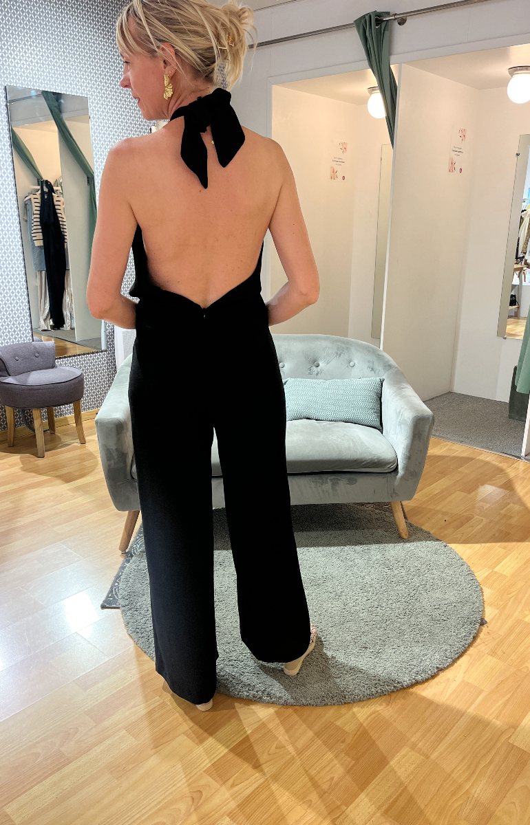 combipantalon dos nu noire
