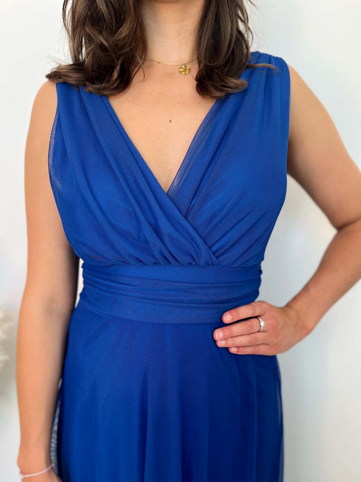 robe demoiselle d honneur bleu roi 2