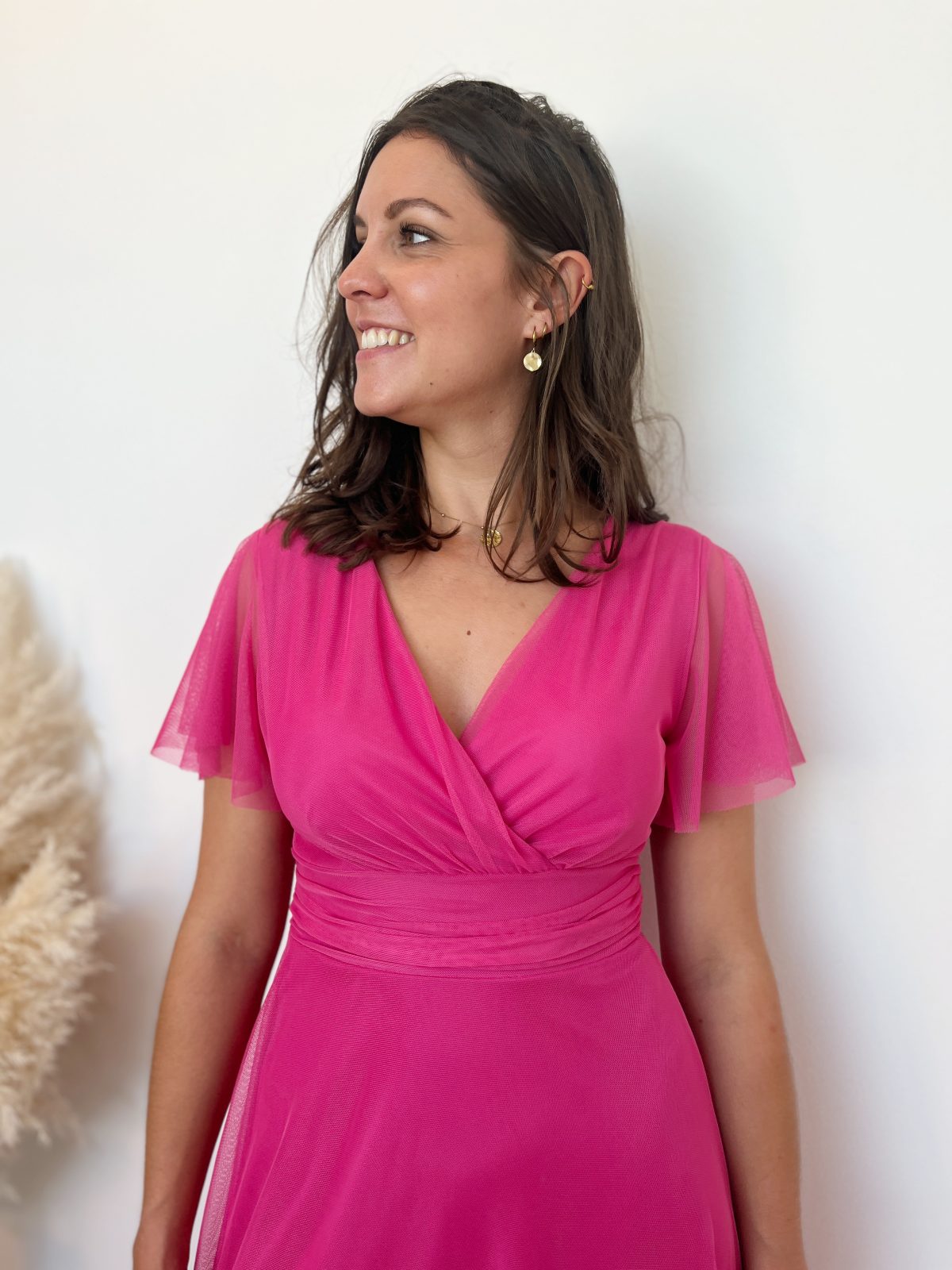 robe demoiselle d honneur rose fushia 2