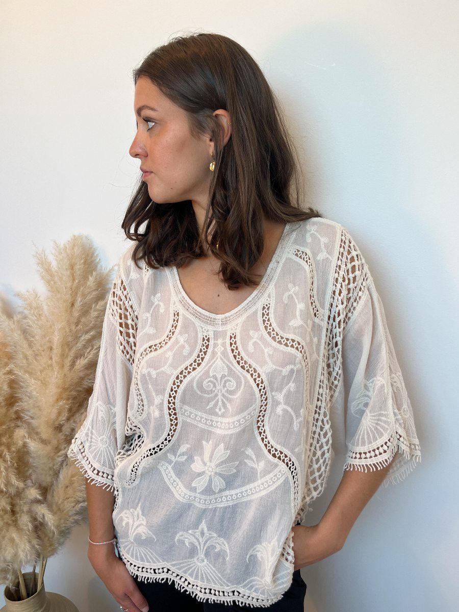 BLOUSE BOHEME BEIGE
