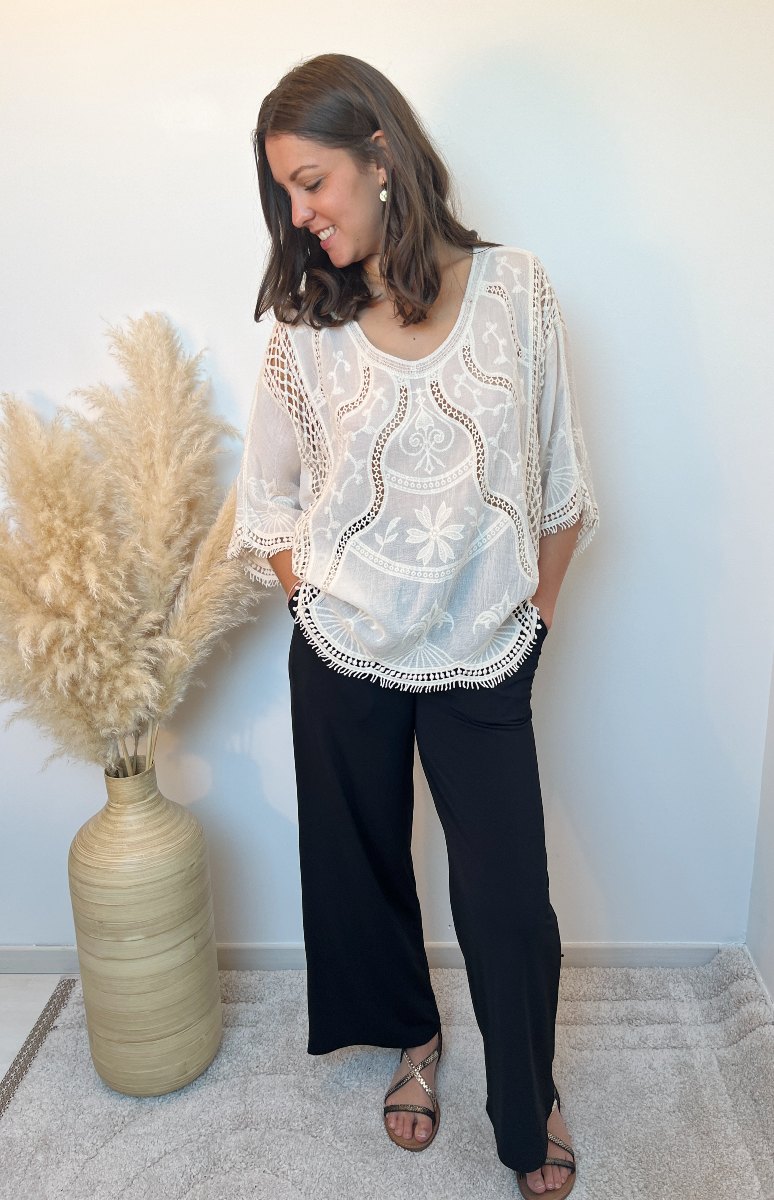pantalon fluide noir